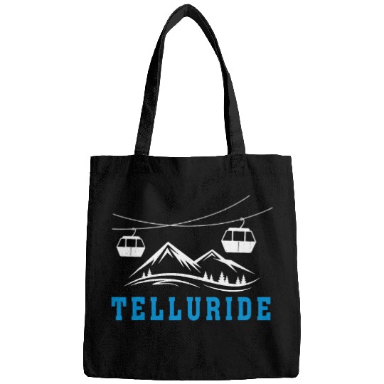Telluride Colorado Mountains Skis Skiing Snowboard Vacation Bags