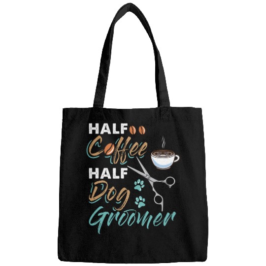 Coffee Fun Half Coffee Half Dog Groomer Bags