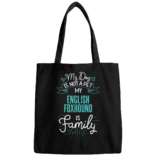 Cute English Foxhound Design Family Dog Giftn Bags
