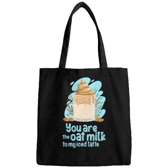 Coffee Fun Love Quotes With Coffee Chai Latte Oat Milk Pastel Art Bags