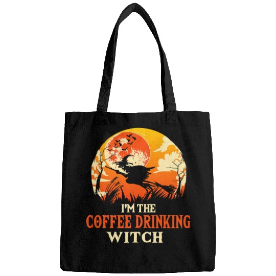Coffee Fun I m The Coffee Drinking Witch Matching Family Halloween 2 Bags
