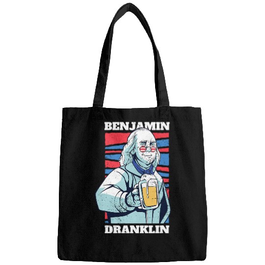 Beer Fun Ben Franklin Drinking Beer Benjamin Dranklin Bags