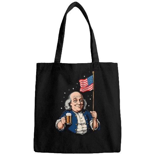 Beer Fun Benjamin Franklin With Beer Mug Bags