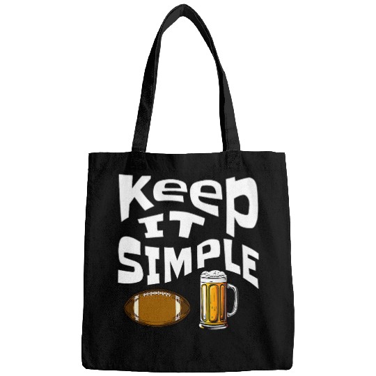 Beer Fun Keep It Simple Beer College Football Funny Common 4 Bags