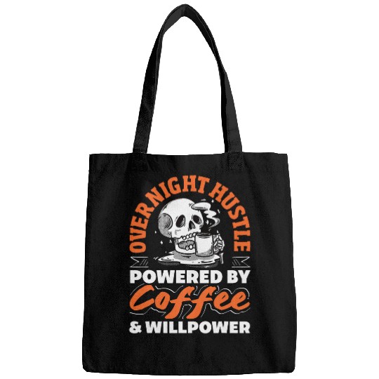 Coffee Fun Midnight Shift Unite Skeletons Coffee Lover Bags