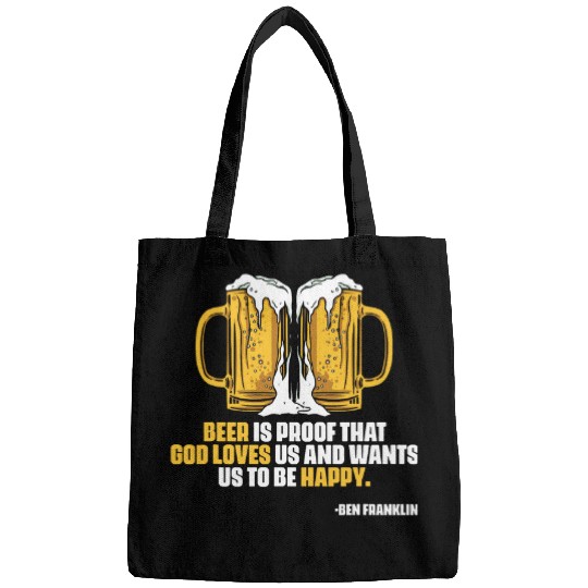 Beer Fun Ben Franklin Quote Beer Ale IPA Lover Craft Brewer 7 Bags