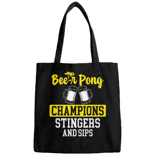 Beer Fun Bees Drinking Beers Pub Party Beekeeper 19 Bags