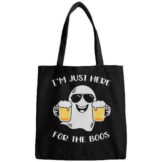Beer Fun Just Here For The Boos Funny Drinking Beer Halloween 2 Bags