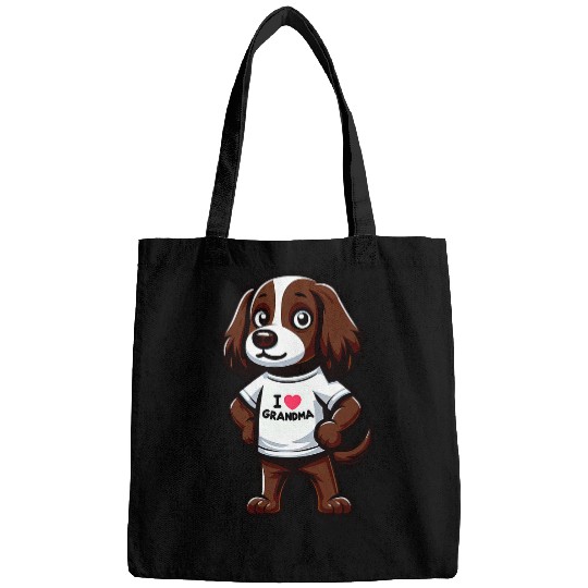 English Springer Spaniel I Love Grandma Grandmother Bags