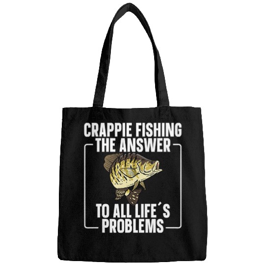 Fishing Crappie Fisherman Crappie Fishing Funny Crappie Fish Fisher Bags