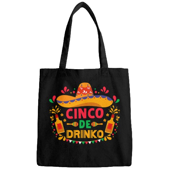 Wines Fun Cinco De Mayo Festival Funny Cinco De Drinko Tequila Party Bags
