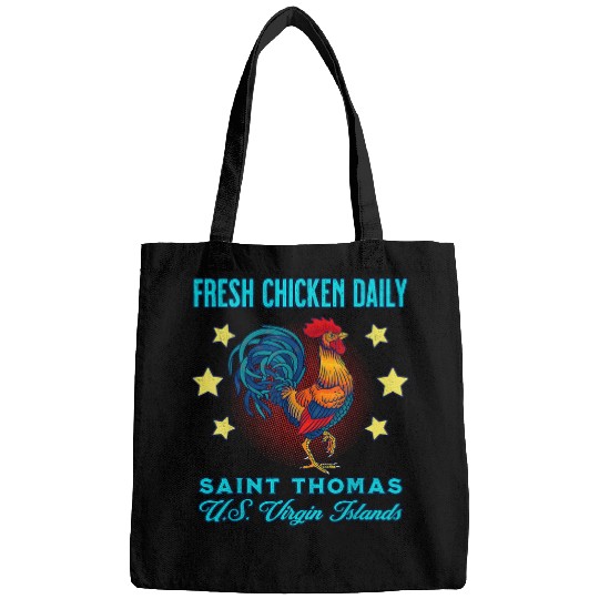 Chicken Lover St  Thomas Fresh Chicken Daily Rooster Souvenir Bags