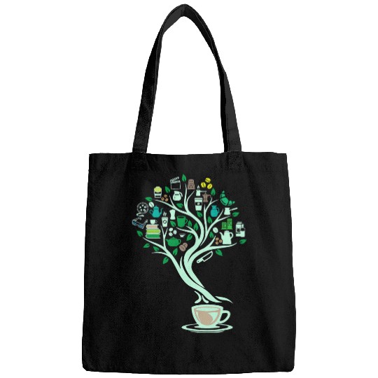 Coffee Fun caffeines Tree Of Life Yoga Celtic Viking Yggdrasil Bags