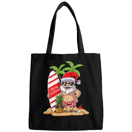 Surf Life Christmas in July Santa Hawaiian Summer Surf Surfing Surfer Bags