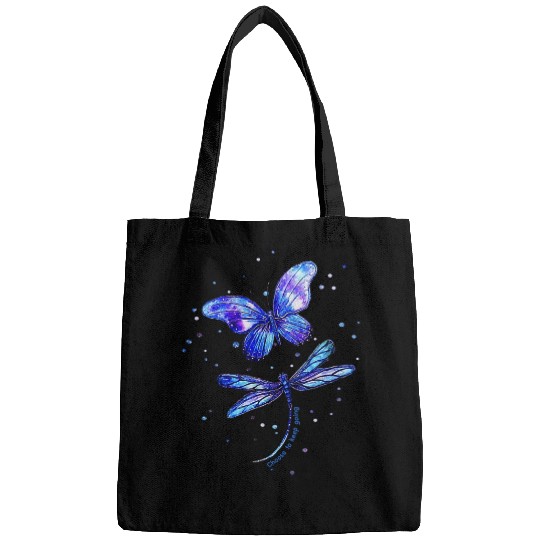 Choose To Keep Going Dragonfly Buttefly Bags