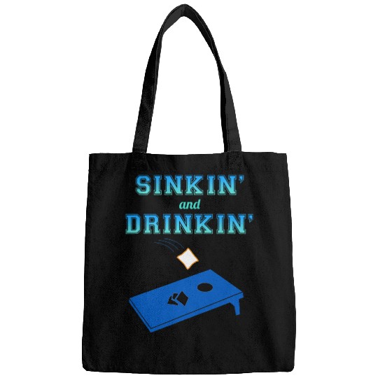Beer Fun Sinkin And Drinkin Beer Cornhole Sack Kernel Ramp Corn Tee Bags