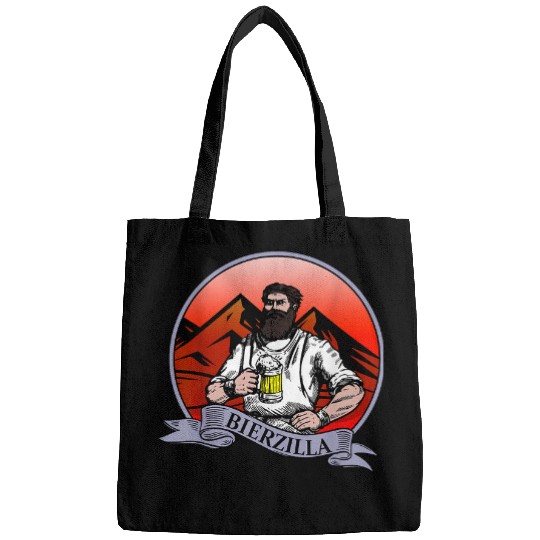 Beer Fun Bierzilla Beer Spartan Sparta Man Leonidas Funny Zilla Bags