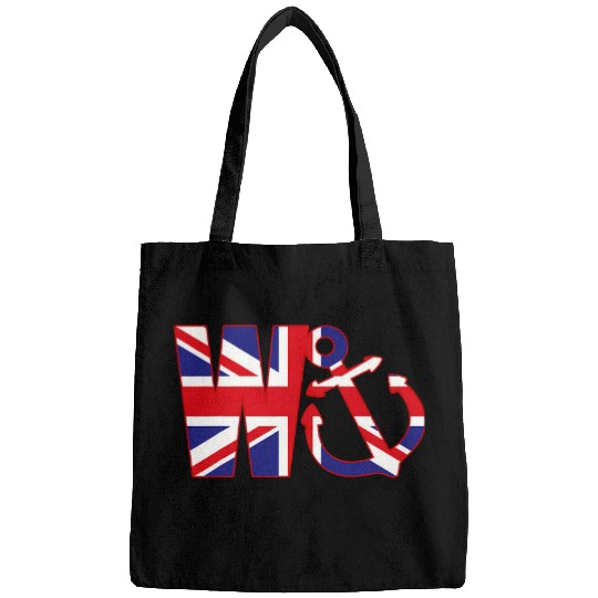W Anchor Wanker Funny Sailing Boating United Kingdom Slang Bags