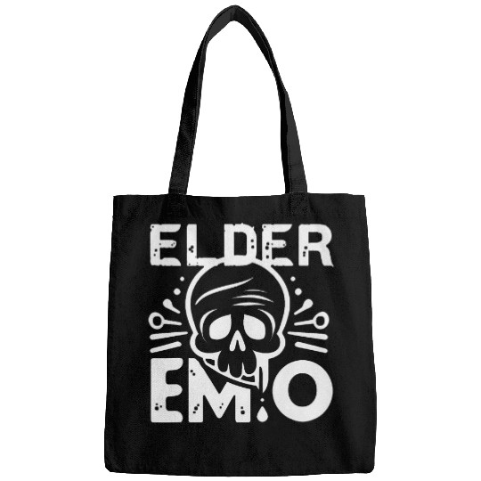 Elder Emo Older Punk Goth Emo Music Lovers Funny Saying 2 Bags