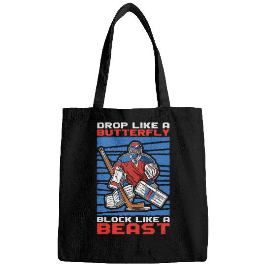 Drop Like A Butterfly Block Like A Beast Ice Hockey 25 Bags