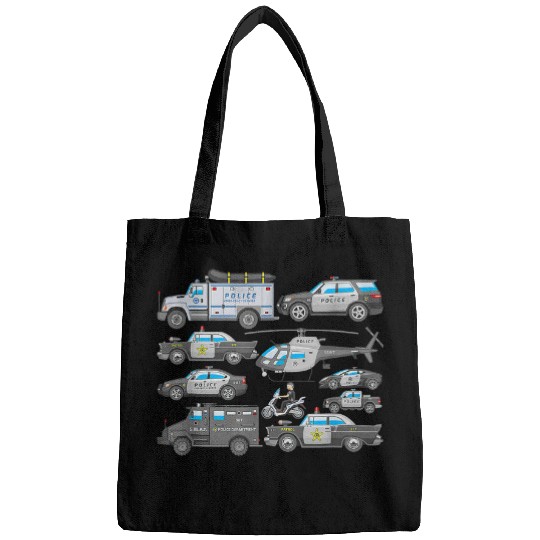 Police Car s for Boys Cop Vehicles Toddler SWAT Truck Bags