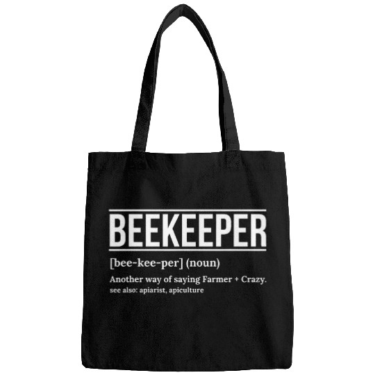 Passionate Beekeeper Bee Lover Funny Definition Bags