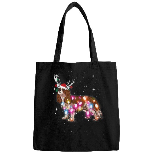 Christmas Lights Cavalier King Charles Spaniel Dog Bags