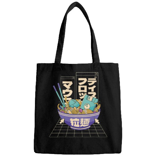 90s Tech Ramen Bowl Aesthetic Japan Bags
