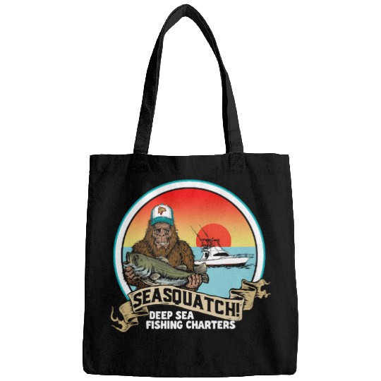 vintages Sasquatch Deep Sea Fishing Character Bigfoot Bags