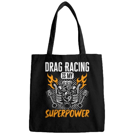 Drag Racing Muscle Car vintages Drag Racing Is My Superpower Bags