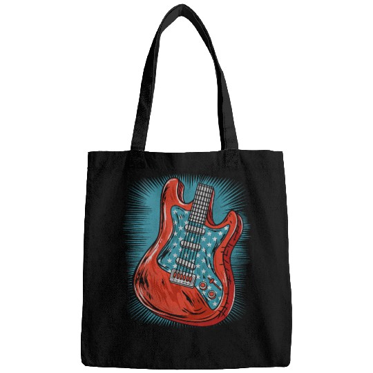 Electric Guitar Retro vintages Music Band Guitarist Musician Bags
