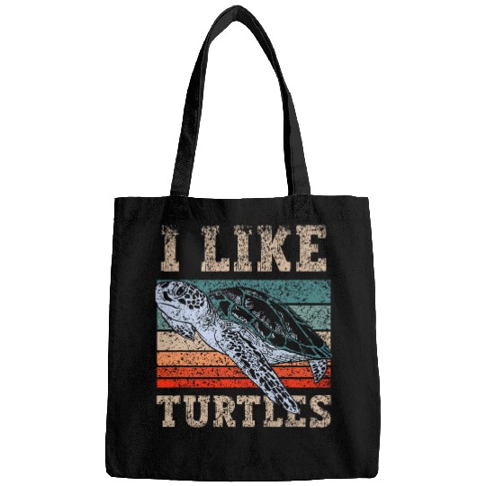 Turtle Pet I Like Turtles Lover Turtle Pet Animal Bags