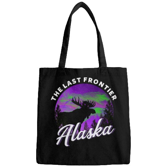Lacrosse Gift Alaska Northern Lights Majestic Moose Beautiful Sky Bags
