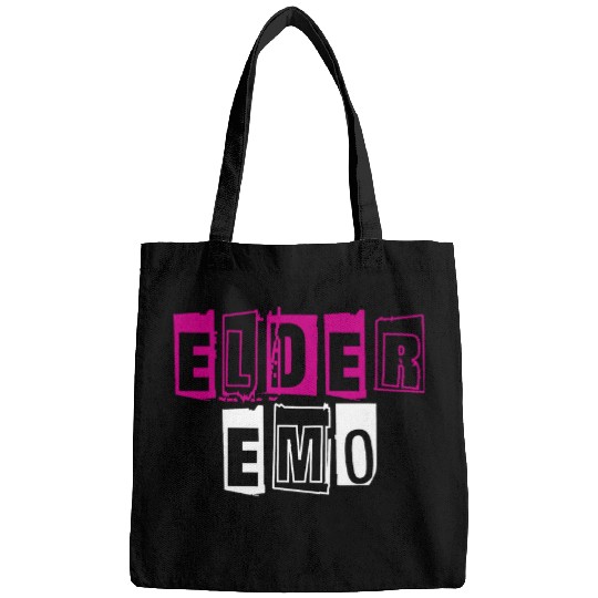 Elder Emo Funny Emo Music Fan Scene Alternative 90s Kids Pun 24 Bags