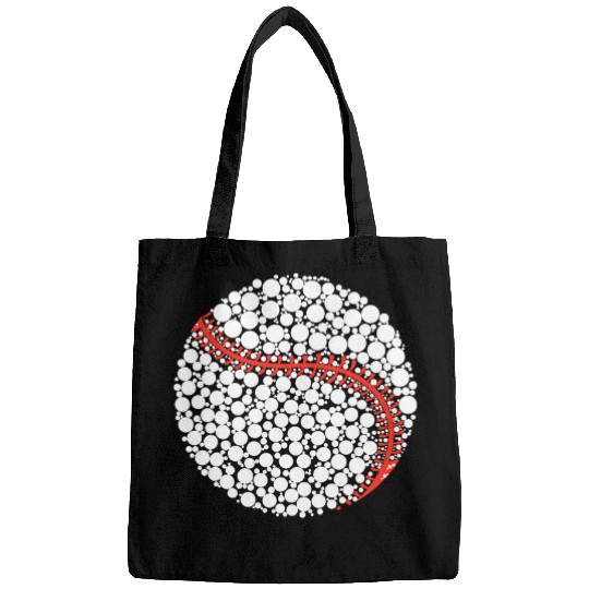 Colorful Polka Dot Baseball Lover International Dot Day Bags