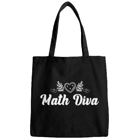 Funny Math Diva Mathematics Teacher Math Geek Math Lover Bags
