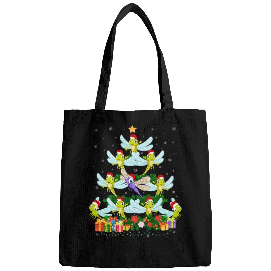 Cool xmass Outfit for Dragonfly Lovers Ugly Christmas Sweater Bags