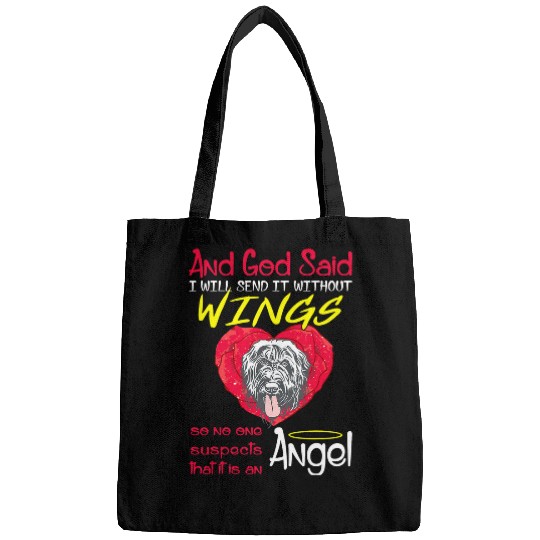 Briard Angel Without Wings Gift Bags