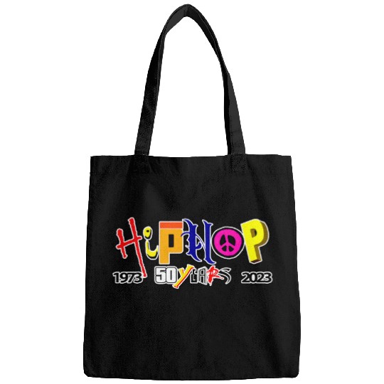 50 Years Hip Hop Vinyl Retro 50th Anniversary vintages Funny Bags