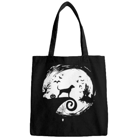 Boykin Spaniel Halloween Costume Moon Silhouette Horror Bags
