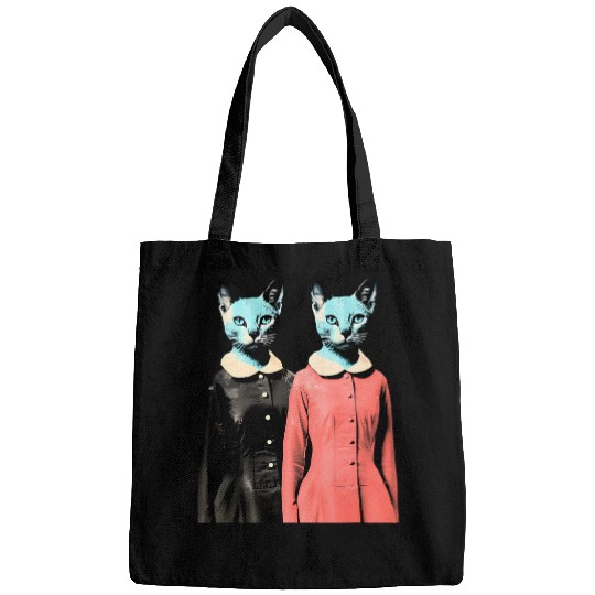 1950s Pop Art Cat Lovers Bags