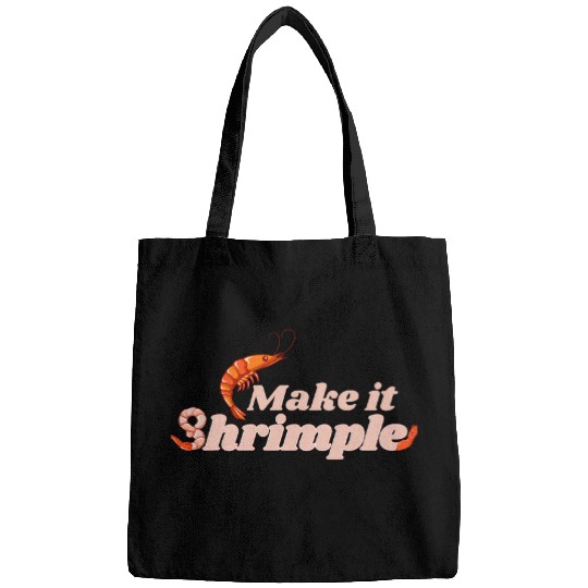 Funny Shrimp Eating Seafood Shellfish design Gift Bags