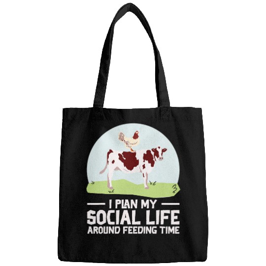 Chicken Lover Farmer Cow Chicken Agriculture Rancher Farming Bags