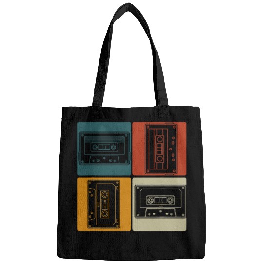80s Music Lover 1980s Musician Eighties Retro Cassette Bags