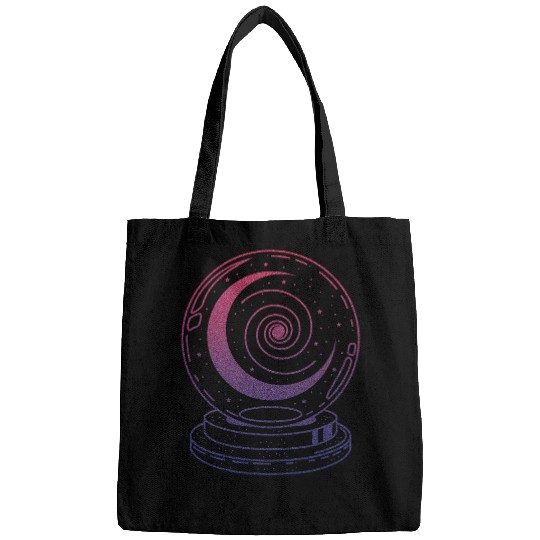 Crystal Ball Moon Mystical Celestial Astrology Magic Art Bags