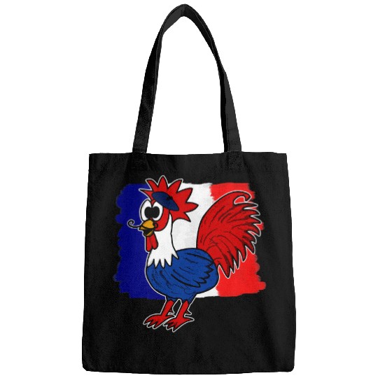 Chicken Lover Bastille Day Happy 14th July Gallic Rooster French Funny Bags