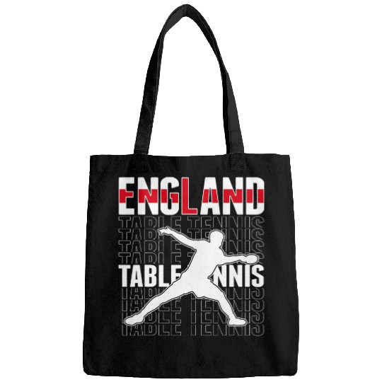 englands Table Tennis Fans Jersey English Flag Ping Pong 1 Bags