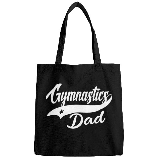 Gymnastics Dad Handstand Vault Gymnast Mens Fathers Day Bags