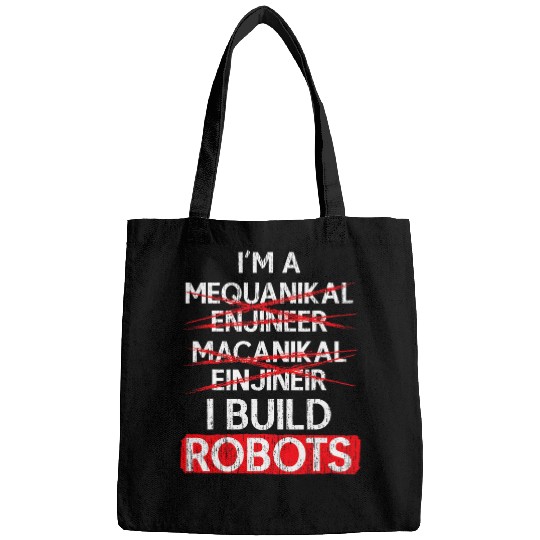 I Build Robots Robotic Engineer AI Artificial Intelligence Bags
