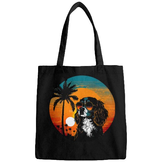 Funny Cavalier King Charles Spaniel Cute Cool Sunglasses 4 Bags